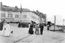 Cancale carte postale ancienne - vente d'huitres en ligne